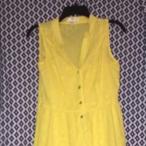 Yellow casual dress